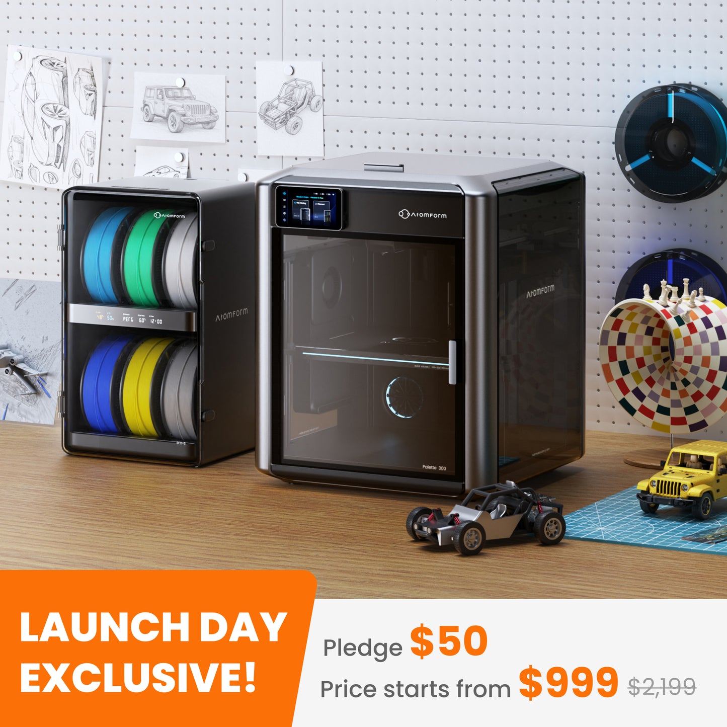 AtomForm Palette 300 3D Printer Deposit Reservation